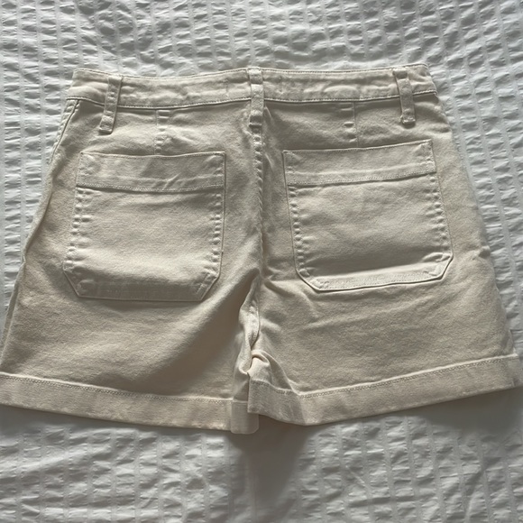 NWT - Madewell Flat Front white canvas pants - size 28 - Picture 4 of 7